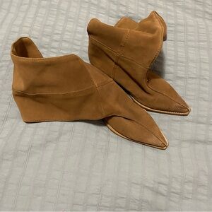 Free People Sway knee high suede pointy toe boots